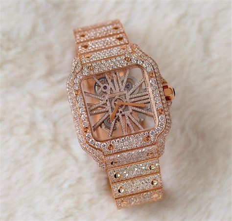 cartier rose gold watch men|cartier rose gold skeleton.